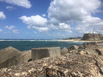 Scenic view of sea against sky