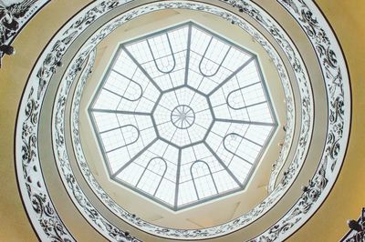 Low angle view of skylight