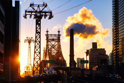 Buildings in city of early morning 