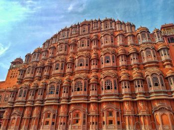 Low angle view of hawa mahal