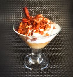 High angle view of coffee on table