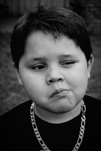 Close-up portrait of cute boy