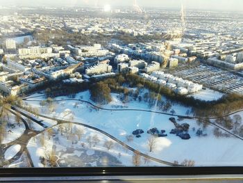 Aerial view of city