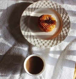 Close-up of coffee cup on table