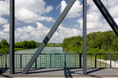 Scenic view of river against sky