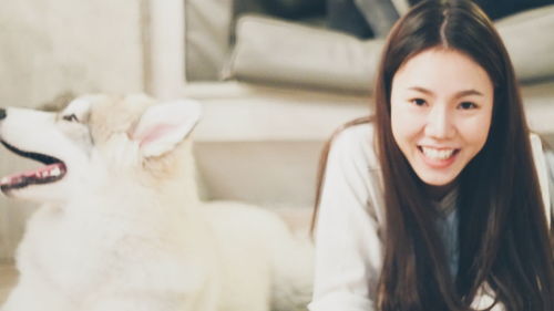 Portrait of young woman