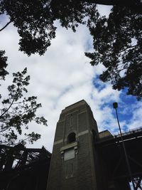 Low angle view of buildings against sky