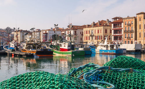 Fishing port of saint-jean-de-luz,  france
