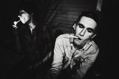 Portrait of smiling young woman