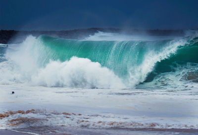 Scenic view of sea waves