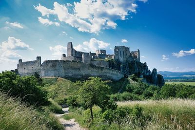 Panoramic view of castle against sky