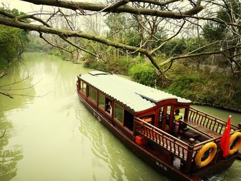 Boats in river