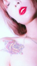 Close-up of young woman