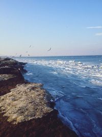 Scenic view of sea against sky