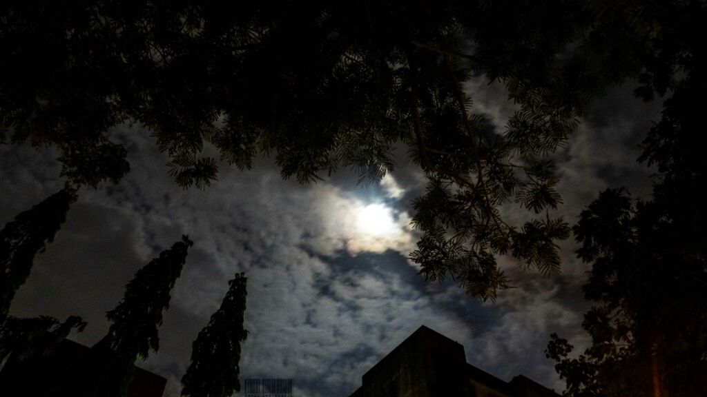 architecture, building exterior, built structure, low angle view, sky, cloud - sky, cloudy, tree, silhouette, high section, cloud, building, outdoors, city, no people, dusk, religion, weather, place of worship