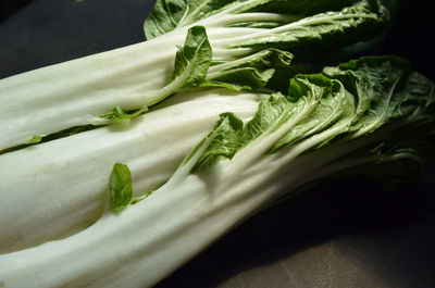 Bok choy closeup 