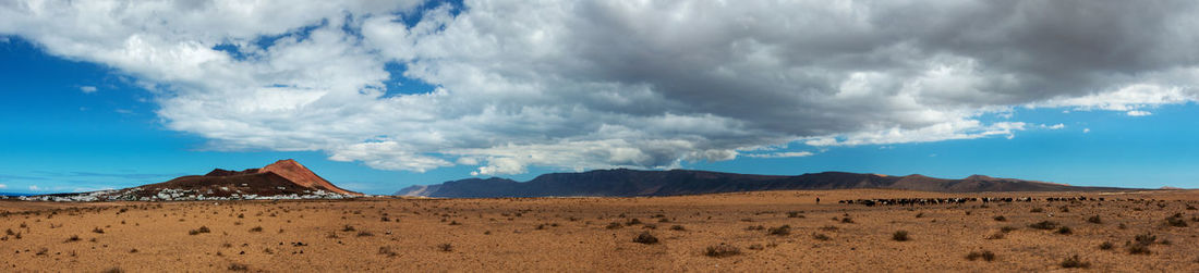 Panoramic view of landscape against sky