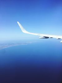 Aerial view of sea against sky