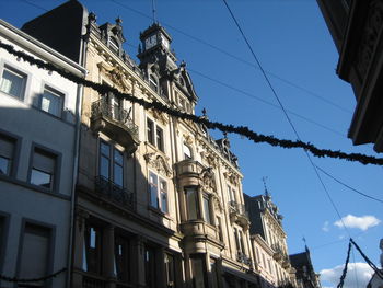 Low angle view of building against sky