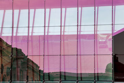 Close-up of pink built structure