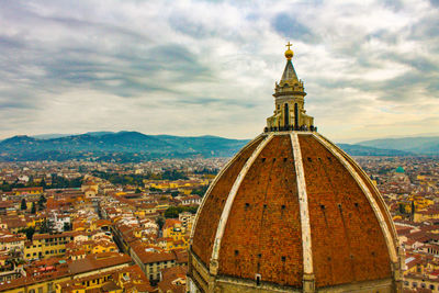 Cityscape of florence, tuscany, italy, during sunset in autumn.