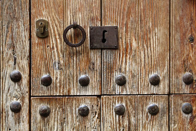 Full frame shot of closed door