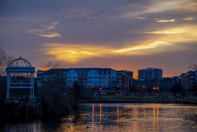 River at sunset