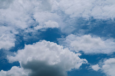 Low angle view of clouds in sky