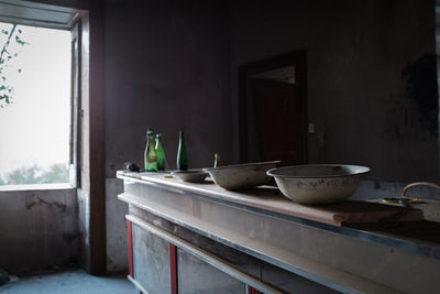 Bowl on table at home