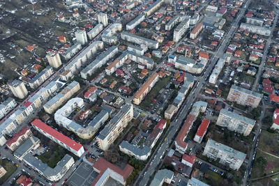 Aerial view of buildings in city