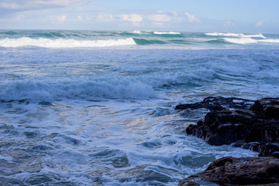 Scenic view of sea against sky