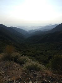 Scenic view of landscape against sky