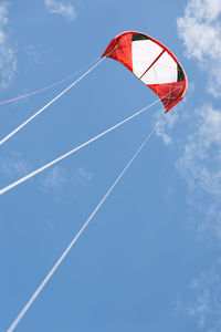 Low angle view of vapor trail in sky