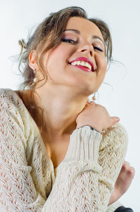 Portrait of a smiling young woman