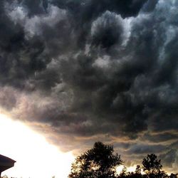 Low angle view of cloudy sky