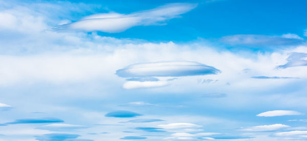 Low angle view of clouds in sky