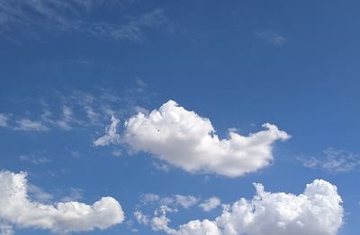 Low angle view of clouds in sky