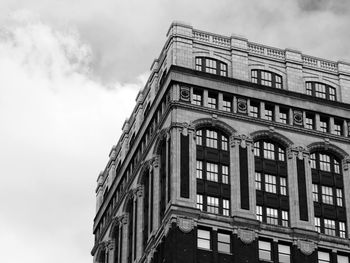 Low angle view of historic building against sky