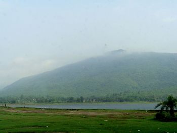 Scenic view of landscape against sky