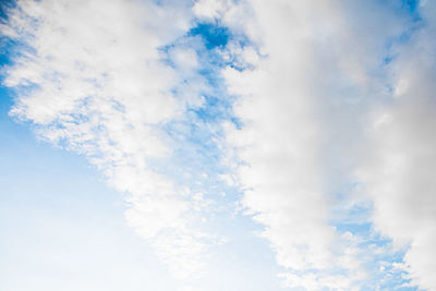 Low angle view of clouds in sky