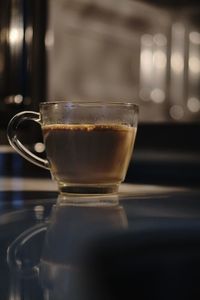 Close-up of coffee on table