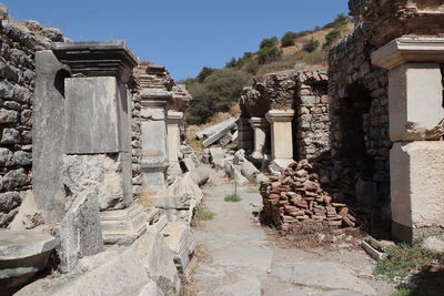 Ruins of the ancient city ephesus, the ancient greek city in turkey