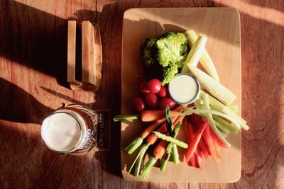 Close-up of food on table