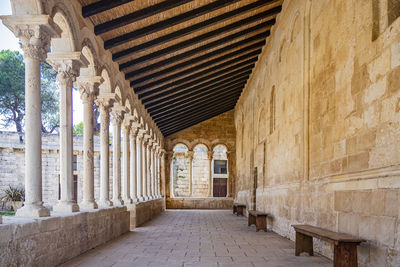 Corridor of historic building