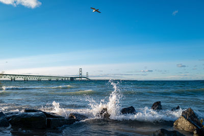 Scenic view of sea against sky