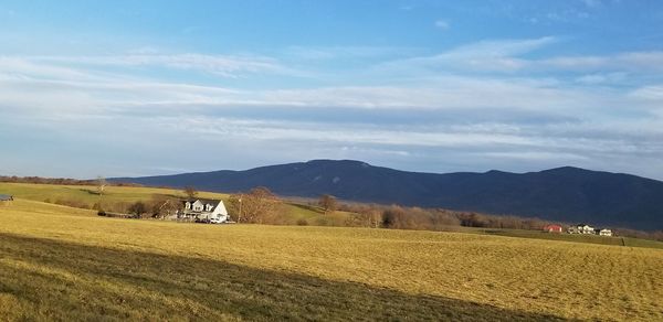 Blue majestic mountain farm