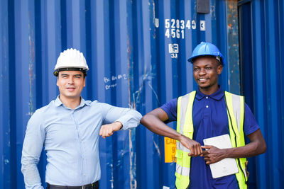 Portrait of a man working