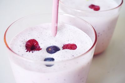 Close-up of drink in glass