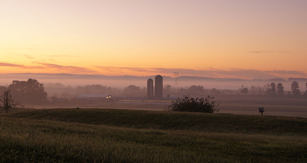 SCENIC VIEW OF LANDSCAPE DURING SUNSET