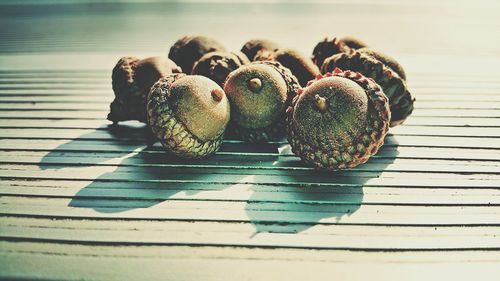 Close-up of food on table